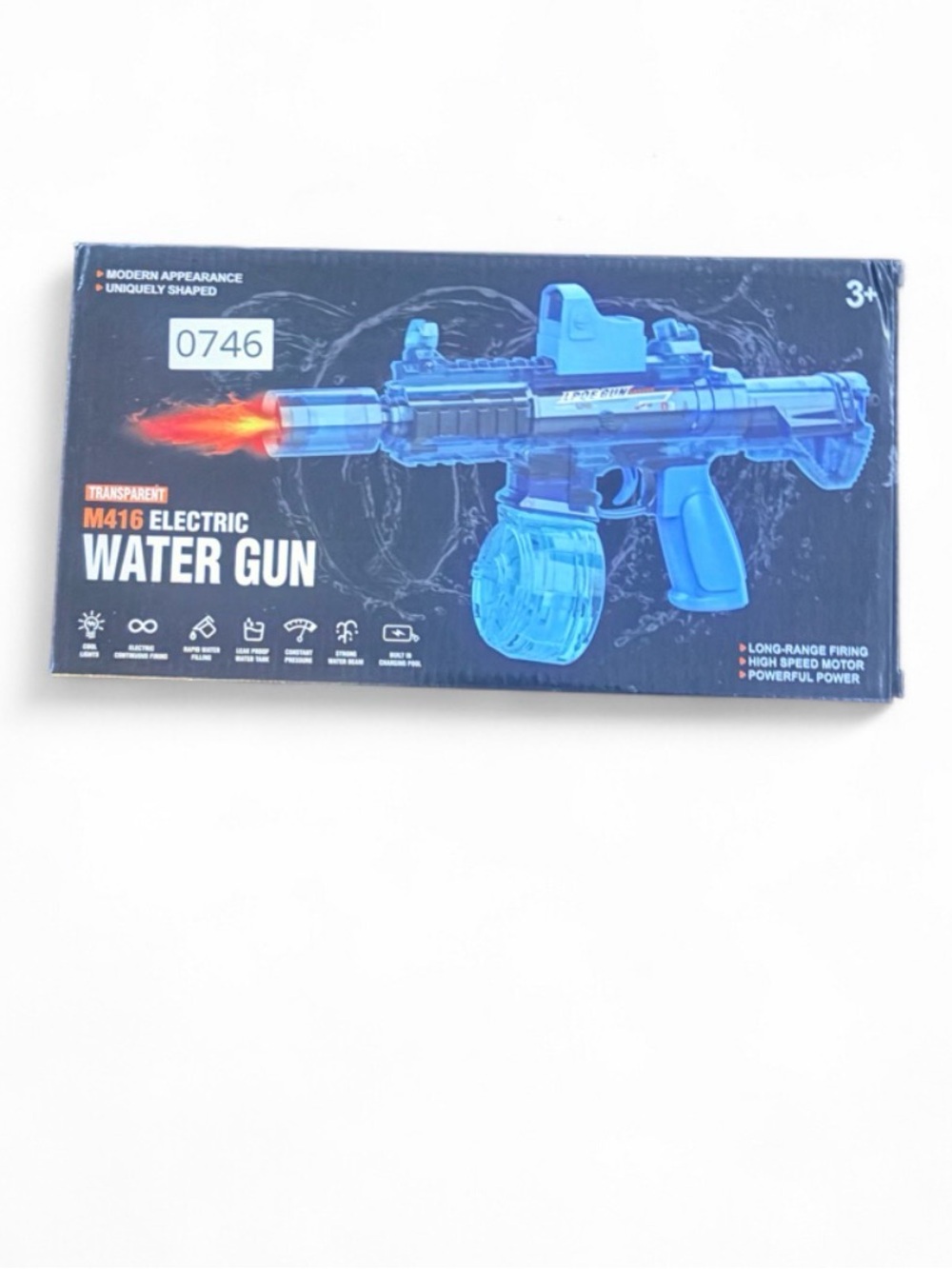 Transparent Blue M416 Electric Water Gun